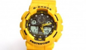 Модные наручные часы Casio G-Shock (черные), часы Касио