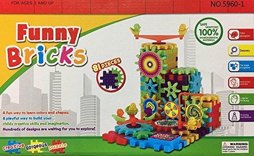Конструктор Funny Bricks для детей (81 деталь)