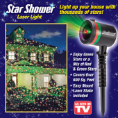 Новогодний проектор звездопад Star Shower Laser Light