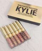 Набор матовых жидких губных помад Kylie Birthday Edition (блеск для губ от Кайли)
