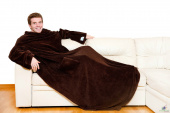 Одеяло-плед Snuggie Blanket с рукавами Снагги Бланкет (черный)