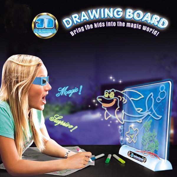 Волшебная 3D доска для рисования MAGIC DRAWING BOARD 3D