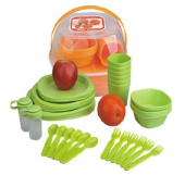 Пластиковый набор посуды для пикника (48 предметов)