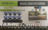 Комплект видеонаблюдения на 8 камер DVR KIT 6508 8ch (Регистратор+ Камеры)