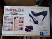 Подставка для обуви двойная (органайзер для обуви) набор из 6 шт. Shoe Slotz