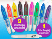 Фломастеры Airbrush Magic Pens, меняющие цвет (карандаши, маркеры Эйрбраш Меджик Ренс)