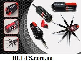 Отвертки 8в1 с фонариком Multi-Screwdriver Torch (Мульти Скридрайве Торч)