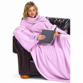 Мягкий плед с рукавами (одеяло Snuggie Blanket) Розовый