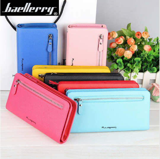 Клатч для женщин Baellerry Italia Classic розовый (малиновый) + сережки