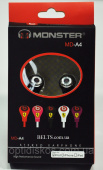 Наушники Monster MD-A4, вакуумные стерео наушники Монстер MD – А4, копия Monster Beats by Dr. Dre Tour