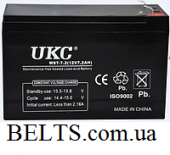 UKC аккумулятор 12V 12A, аккумуляторная батарея 12 вольт 12 Ампер (УКС)