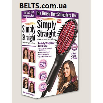 Керамическая расческа выпрямитель с дисплеем Ceramic Straightening Brush