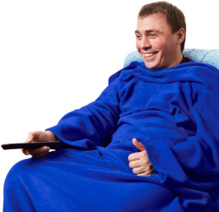 Очень теплый плед с рукавами (одеяло Snuggie)