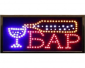 Светодиодная LED вывеска табло "Бар"