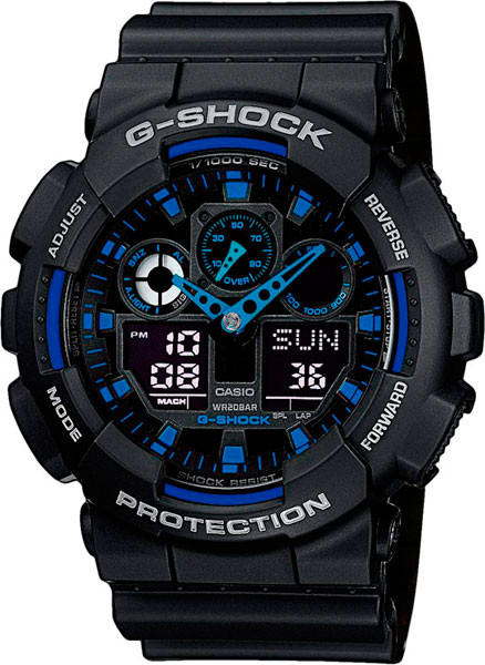 Мужские часы Casio G-Shock (Касио Джи Шок) – черно-синие
