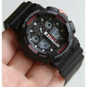 Мужские часы на руку Casio G-Shock черно-красные