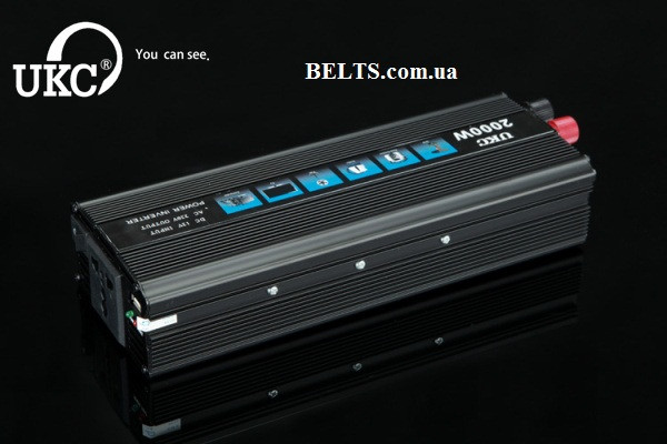 UKC Technology 2000W преобразователь напряжения, инвертор UKC 12220В 2000Вт