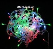 Новогодняя разноцветная гирлянда 300 LED длина 24 м