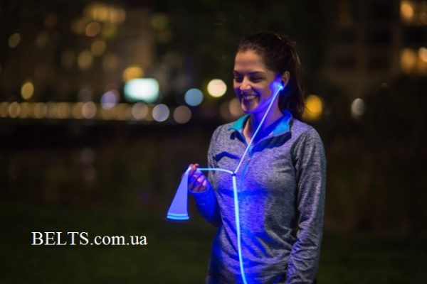 Светящие смарт наушники Glow Earphone, гарнитура с лазерной подсветкой Глоу Ирфон