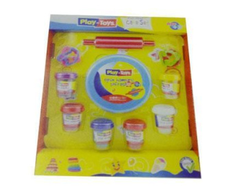 Набор для лепки детский, тесто Play Toys Cake Set (РТ 42263), 6 цветов