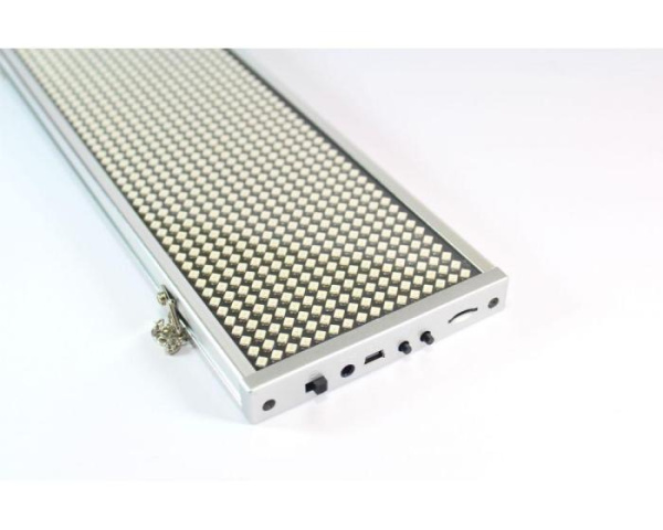 Бегущая строка в авто с белыми диодами P5 White 10*40