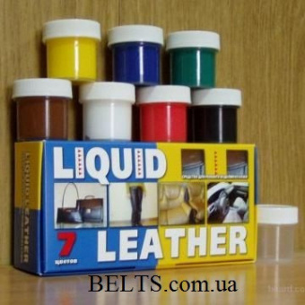 Краска для кожи Жидкая Кожа ( 7 шт.), набор для ремонта кожных вещей Liquid Leather (Ликвид Лизер)