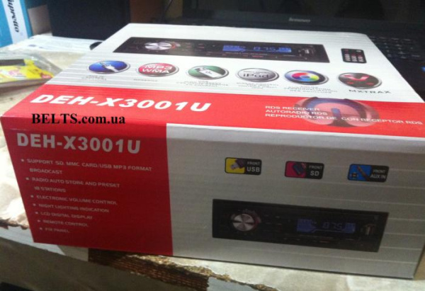 Магнитола Pioneer DEH X3001U, автомагнитола Пионер (Дех Икс 3001 Ю)