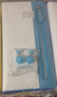 Baellerry Italia Classic портмоне (женский кошелек голубой) + подарок сережки