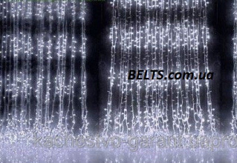 Белая гирлянда Водопад 360 LED размер 1,5*2,2 новогодняя (waterfall light)
