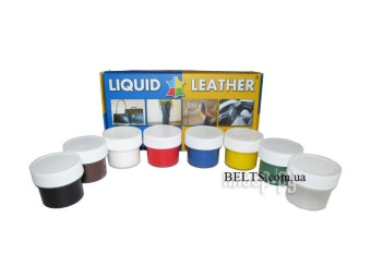 Набор красок для ремонта кожных изделий Жидкая Кожа Liquid Leather (Ликвид Лизер)