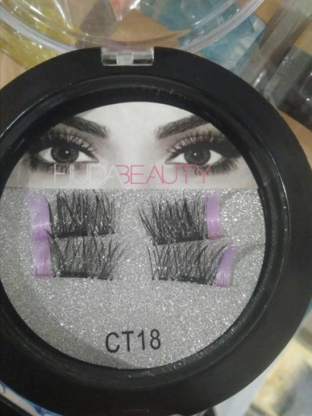 Магнитные реснички Magnet Lashes CT18 (с фиолетовыми)