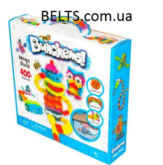 Конструктор - липучка Bunchems (игрушка для детей Банчемс 400 предметов)
