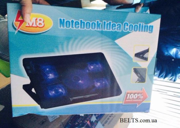 Охлаждающая подставка под ноутбук Notebook Idea Cooling M8 (кулер с 5 вентиляторами)