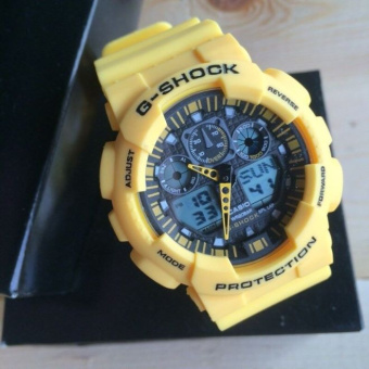 Мужские наручные часы Casio G-Shock (Касио Джи Шок) – желтые