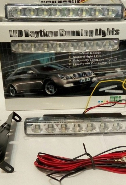 Ходовые огни дневные DRL 8 LED диодов