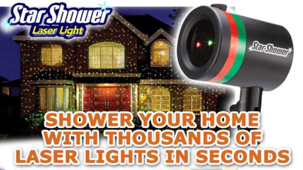 Лазерный проектор для дома и двор Star Shower Laser Light