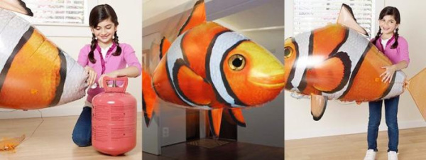 Надувная летающая рыба Clownfish, Рыба клоун на радиоуправлении
