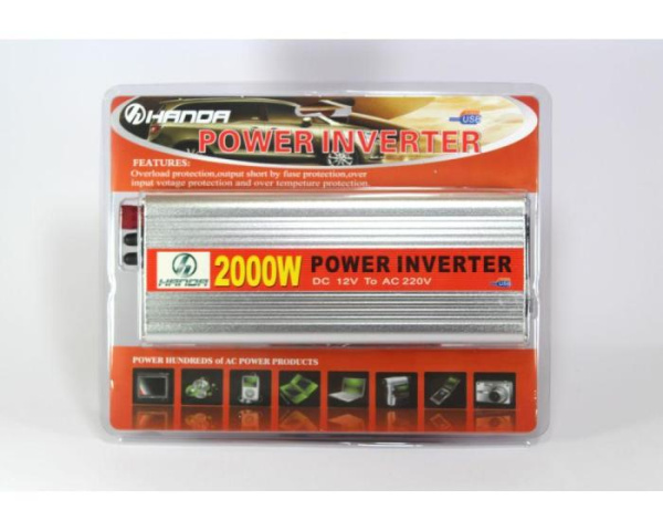 Преобразователь ACDC 2000W HANDA (автомобильный инвертор)