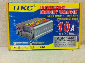 Зарядное устройство МА- 1210 для автомобильного аккумулятора 12 вольт 10 ампер, UKC Battery Charger 10A