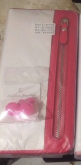 Кошелек клатч для женщин Baellerry Italia Classic Малиновый + серьги-шарики в подарок