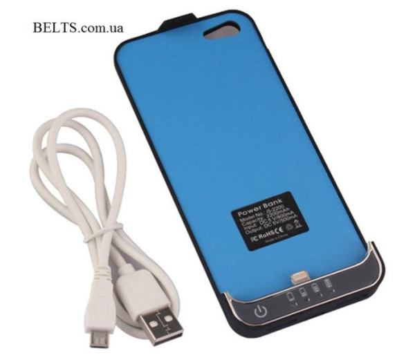 Батарея-чехол для iPhone 55S, чехол аккумулятор 2200 mAh,