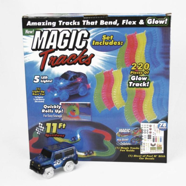 Гибкая детская дорога Magic Tracks 220 деталей + 2 машинки (конструктор)