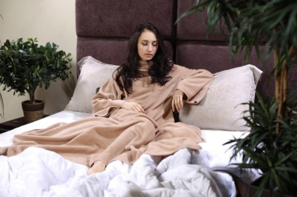Теплое одеяло Snuggie Blanket, плед с рукавами Снагги Бланкет