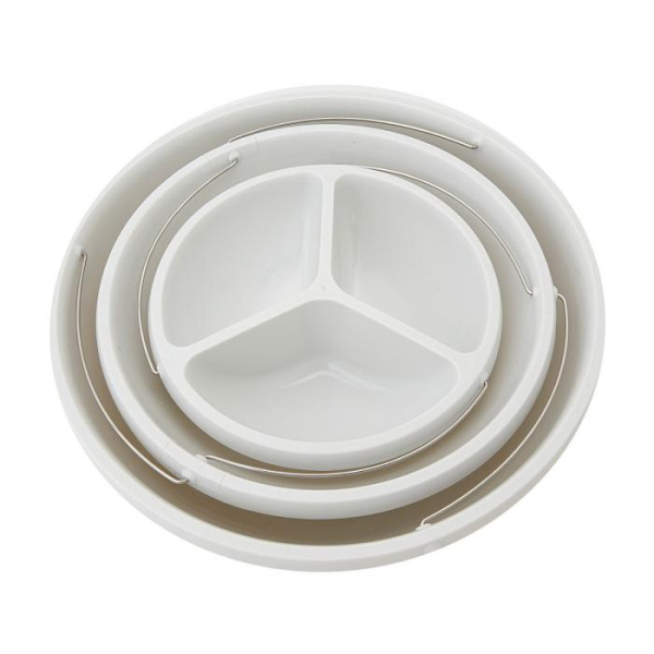 Трехуровневая тарелка (миска, поднос Twist Fold 3 Tiered Bowl)  Твист