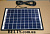Фонарь-аккумулятор GD-8033 (солнечная система с 3 лампами, солнечной батарей и переходниками 8033)