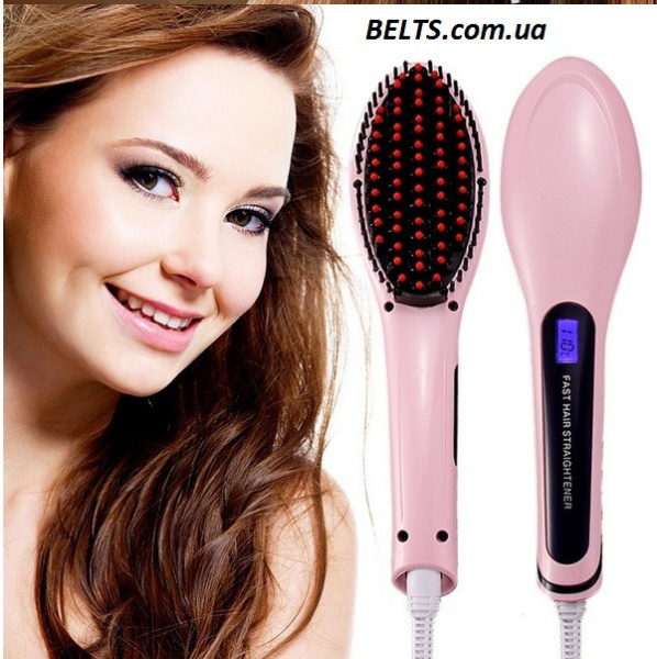 Расческа для выпрямления волос с дисплеем HQT-906 Fast Hair Straightener (плойка выпрямитель)