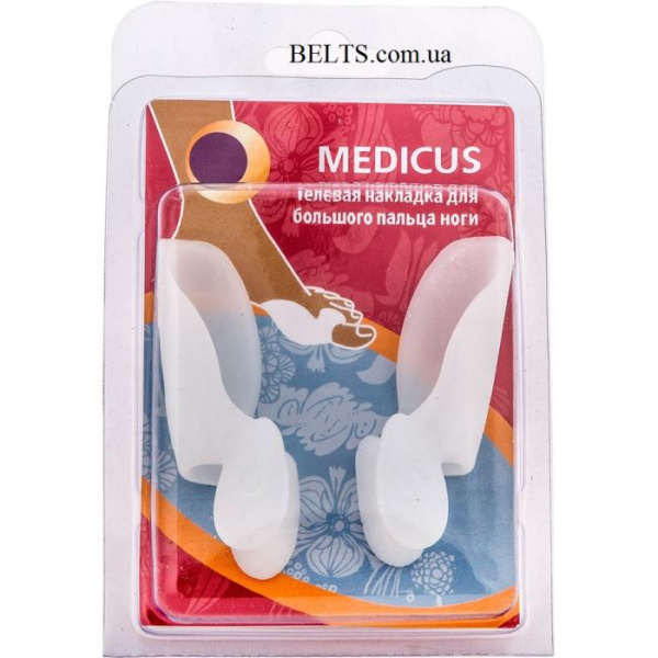 Корректирующие гелевые накладки большого пальца стопы Medicus Valgus Pro, гелевый фиксатор Медикус Вальгус Про