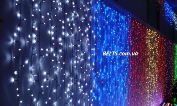 Гирлянда Водопад 360 LED размер 1,5*2,2 мультицвет (waterfall light)