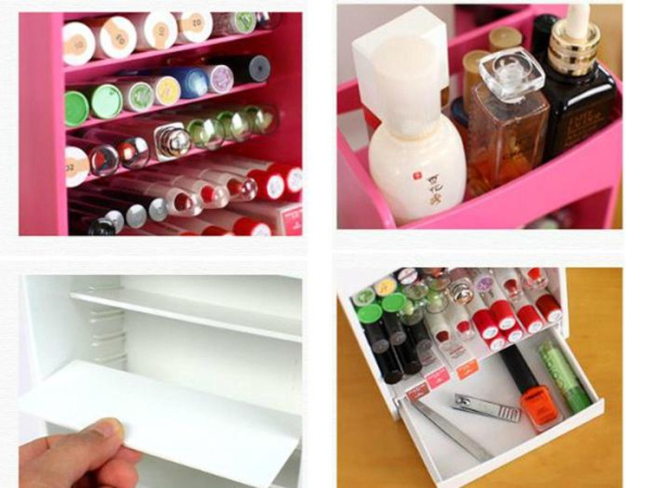 Компактный органайзер для косметики Cosmake Lipstick & Nail Polish Organizer