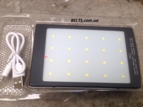 Зарядка на солнечной батарее Power Bank Solar 15000mah, Павер Банк Солар 15000 мАч (реальная емкость 6000)